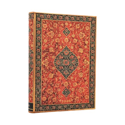 2026 Layla (Persian Poetry) Midi 12-month Day-at-a-Time Hardcover Flexi Dayplanner 2026 (Elastic Band Closure)