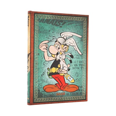 2026 Asterix the Gaul (The Adventures of Asterix) Midi 12-month Horizontal Hardcover Flexi Dayplanner 2026 (Elastic Band Closure)