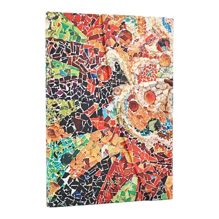 2026 Gaudi's Sun (Gaudi s Mosaics) Midi 12-month Vertical Hardcover Flexi Dayplanner 2026 (Wrap Closure)