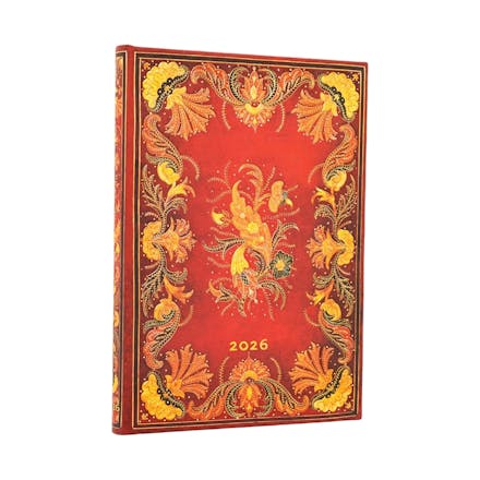 2026 Fiammetta Midi 12-month Verso Hardcover Flexi Dayplanner 2026 (Elastic Band Closure)