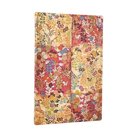 2026 Kara-ori Pink (Japanese Kimono) Maxi 12-month Horizontal Hardcover Flexi Dayplanner 2026 (Elastic Band Closure)