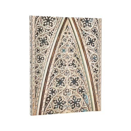 2026 Vault of the Milan Cathedral (Duomo di Milano) Ultra 12-month Horizontal Hardcover Flexi Dayplanner 2026 (Wrap Closure)
