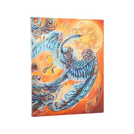 2026 Skybird (Birds of Happiness) Ultra 18-month Vertical Softcover Flexi Dayplanner 2025-2026 (Elastic Band Closure)
