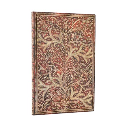 2026 Wildwood (Tree of Life) Maxi 12-month Horizontal Softcover Flexi Dayplanner 2026 (Elastic Band Closure)