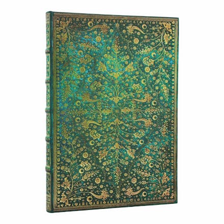 Emerald Flower (Nature s Grace) Grande Unlined Hardcover Journal (Elastic Band Closure)