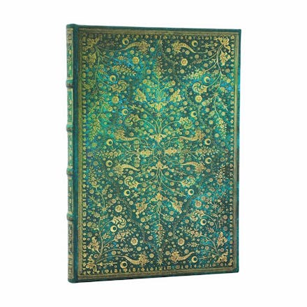 Emerald Flower (Nature s Grace) Midi Unlined Hardcover Journal (Elastic Band Closure)