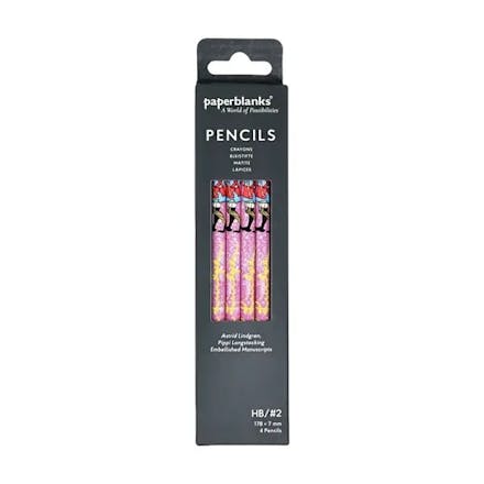 Astrid Lindgren, Pippi Longstocking (Embellished Manuscripts Collection) Pencil (4 Pack)