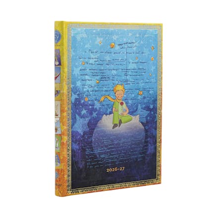 2027 Saint-Exupery, The Little Prince (Embellished Manuscripts Collection) Midi 18-Month Hardcover Dayplanner (Elastic Band Closure) Horizontal