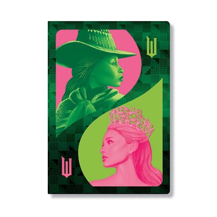 Pink Goes Good with Green (Wicked Collection) A4 Unlined Cahier
