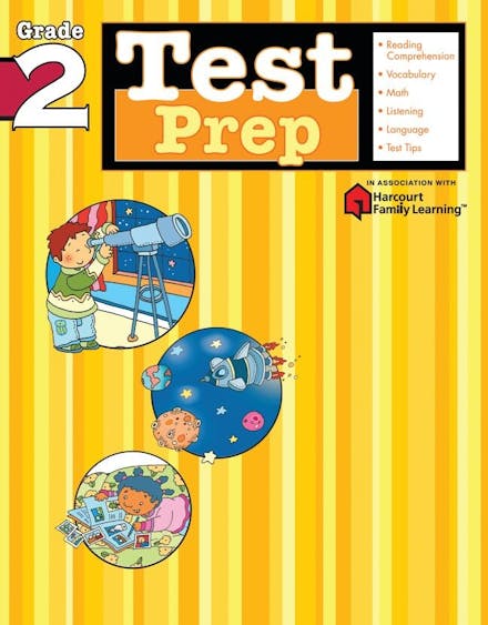 Test Prep: Grade 2 (Flash Kids Harcourt Family Learning)