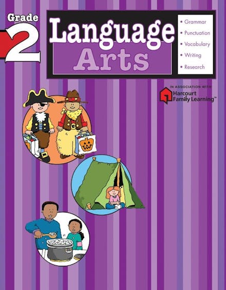 Language Arts: Grade 2 (Flash Kids Harcourt Family Learning)
