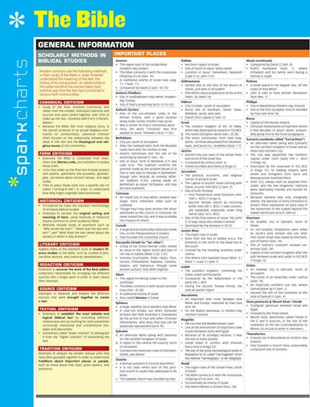 The Bible SparkCharts