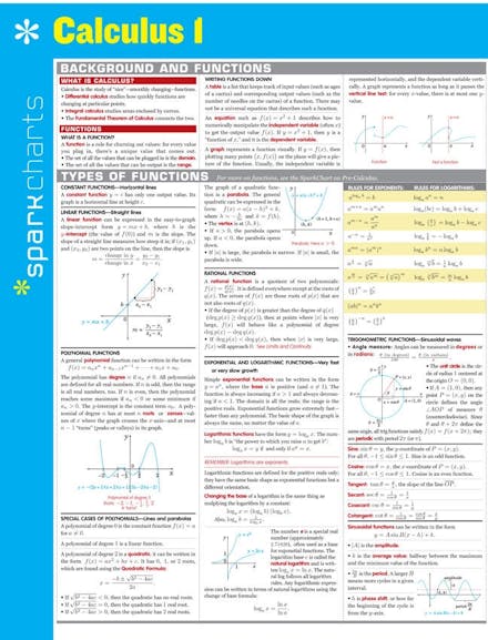 Calculus I SparkCharts