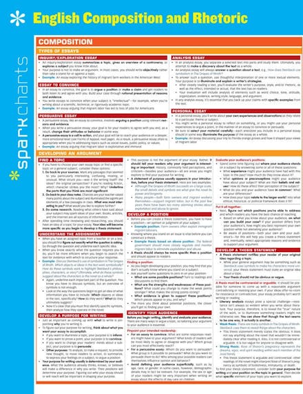 English Composition and Rhetoric SparkCharts