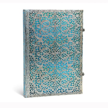 Maya Blue Grande Unlined Hardcover Journal