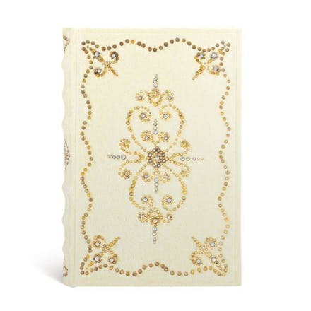 Buttercream (Shimmering Delights) Mini Lined Hardcover Journal (Elastic Band Closure)