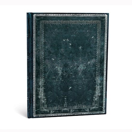 Midnight Steel (Old Leather Collection) Ultra Lined Journal (Elastic Band Closure)