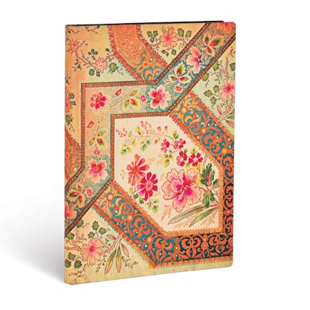 Filigree Floral Ivory Lined Softcover Flexi Journal