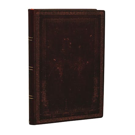 Black Moroccan Bold Mini Lined Softcover Flexi Journal