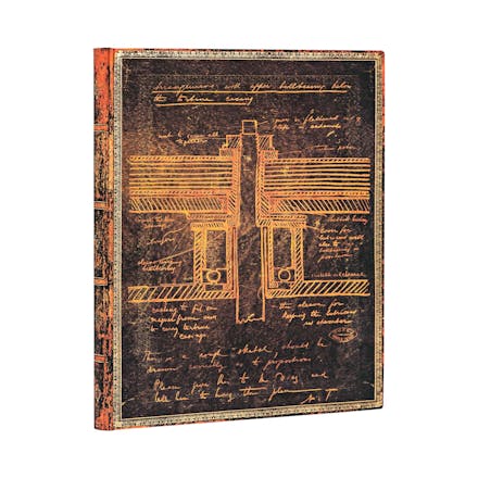 Tesla, Sketch of a Turbine Unlined Softcover Flexi Journal