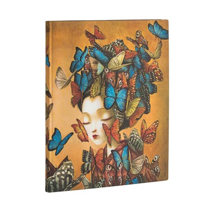 Madame Butterfly Unlined Softcover Flexi Journal