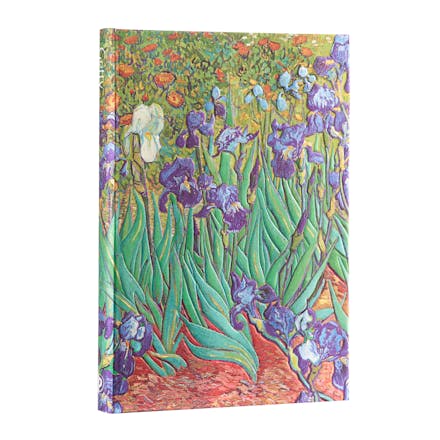 Van Gogh s Irises Midi Hardback Address Book (Elastic Band Closure)