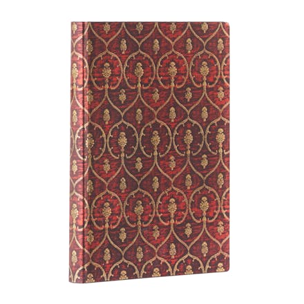 Red Velvet Midi Unlined Softcover Flexi Journal (Elastic Band Closure)