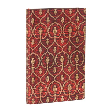 Red Velvet Mini Lined Softcover Flexi Journal (Elastic Band Closure)
