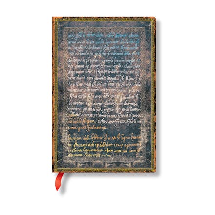 Michelangelo, Handwriting (Embellished Manuscripts Collection) Mini Lined Softcover Flexi Journal (Elastic Band Closure)