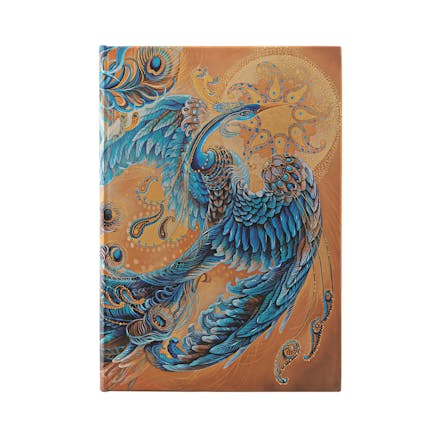 Skybird (Birds of Happiness) Midi Unlined Hardback Journal (Elastic Band Closure)