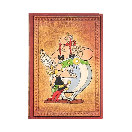 Asterix & Obelix (The Adventures of Asterix) Midi Lined Hardback Journal (Elastic Band Closure)