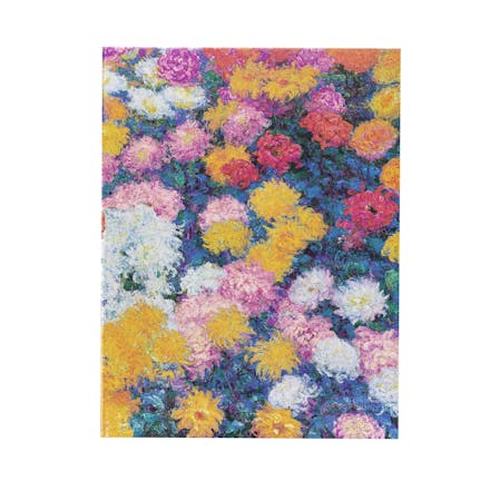 Monet s Chrysanthemums Ultra Lined Hardback Journal (Elastic Band Closure)
