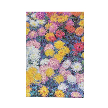 Monet s Chrysanthemums Mini Lined Hardback Journal (Elastic Band Closure)
