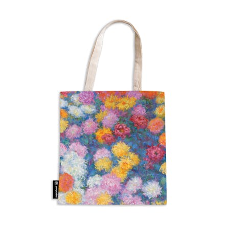 Monet s Chrysanthemums Canvas Bag