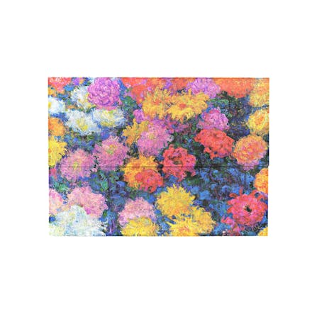 Monet s Chrysanthemums Document Folder (Wrap Closure)