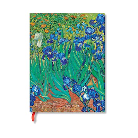 Van Gogh s Irises Mini Unlined Hardback Journal (Elastic Band Closure)