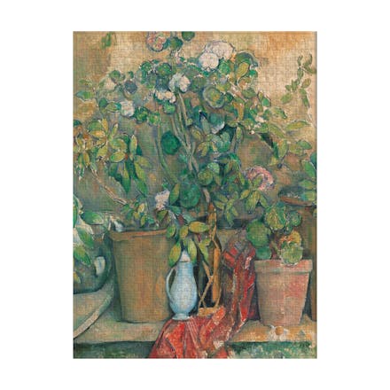 Cezanne s Terracotta Pots and Flowers 1000 Piece Jigsaw Puzzle