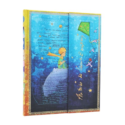 Saint-Exupery, The Little Prince (Embellished Manuscripts Collection) Ultra Lined Hardcover Journal (Wrap Closure)