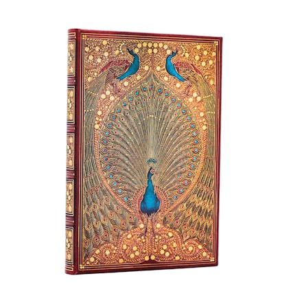Hafiz s Peacocks (Sangorski & Sutcliffe) Mini Unlined Hardcover Journal (Elastic Band Closure)
