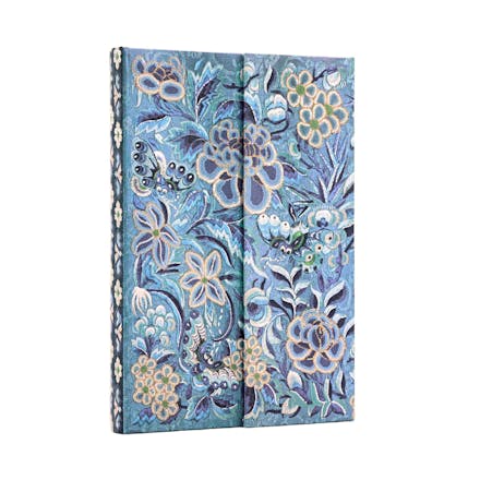 Blue Willow (Celebrate Hanfu) Mini Lined Hardcover Journal (Wrap Closure)