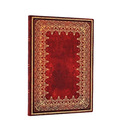 Foiled (Old Leather Collection) Midi Lined Softcover Flexi Journal (Elastic Band Closure)