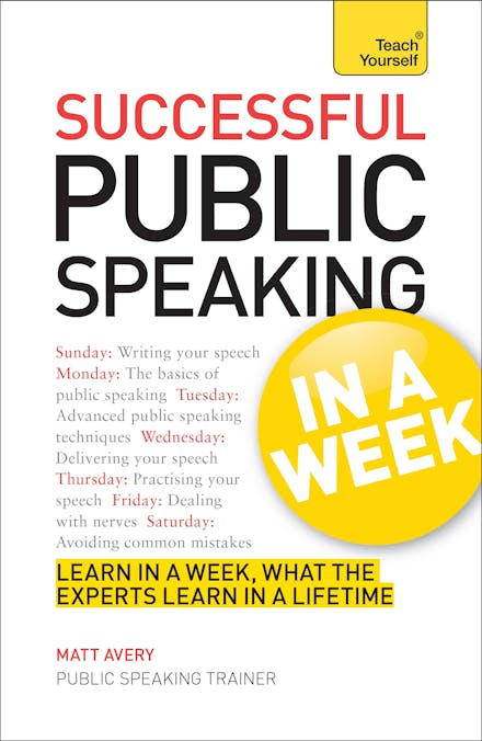 Public Speaking In A Week