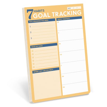 7 Habits Goal Tracking Notepad