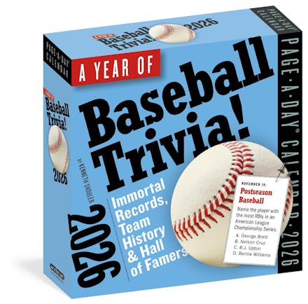Year of Baseball Trivia Page-A-Day  Calendar 2026