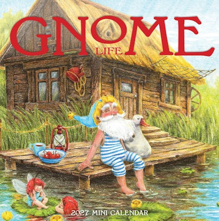 Gnome Life Mini Wall Calendar 2027