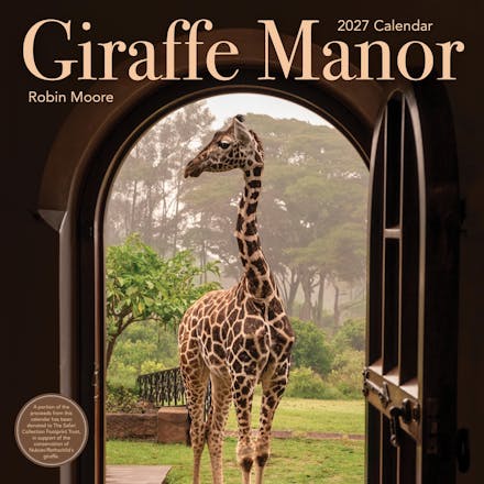 Giraffe Manor Wall Calendar 2027