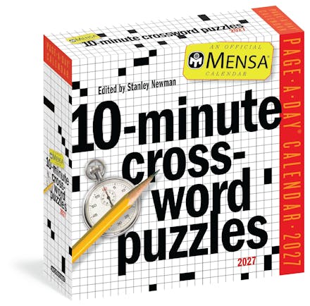 Mensa 10-Minute Crossword Puzzles Page-A-Day  Calendar 2027