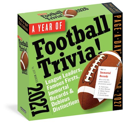 A Year of Football Trivia! Page-A-Day  Calendar 2027