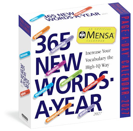 Mensa  365 New Words-a-Year Page-A-Day  Calendar 2027