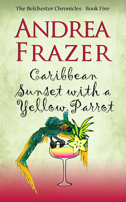 Caribbean Sunset with a Yellow Parrot